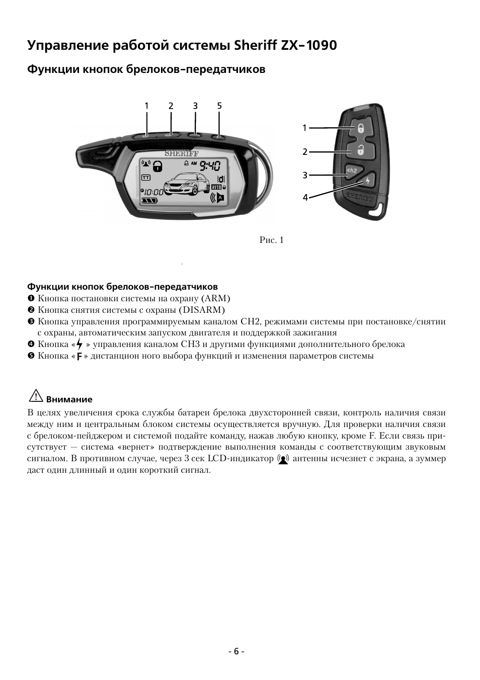 Шериф Zx 1090 инструкция
