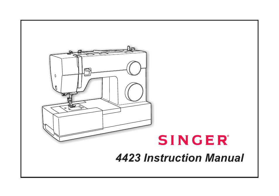 Инструкция по эксплуатации SINGER Heavy Duty 4423 66 страниц