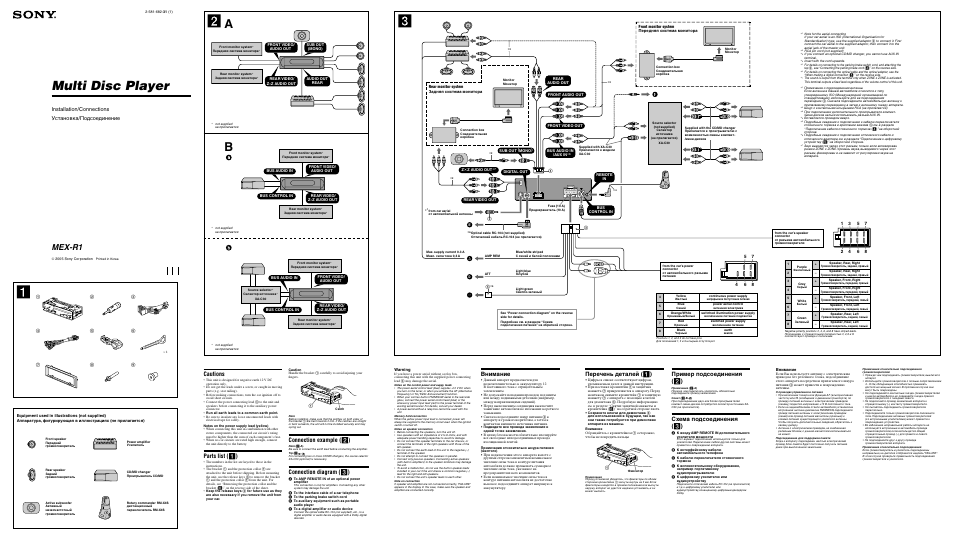 Руководство по подключению автомагнитолы sony mex r1 фото