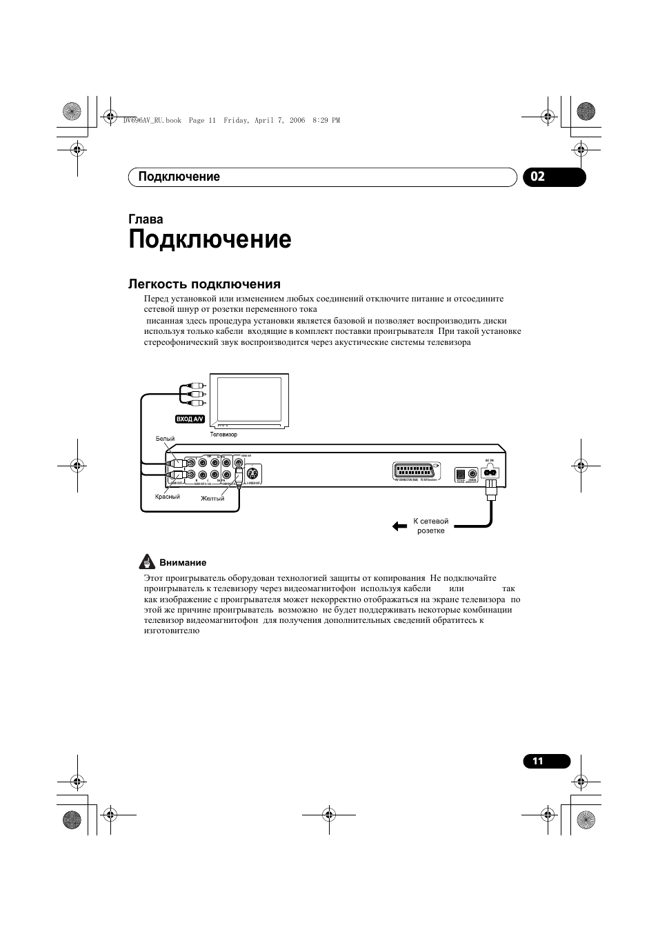 Инструкция pioneer dv 696av