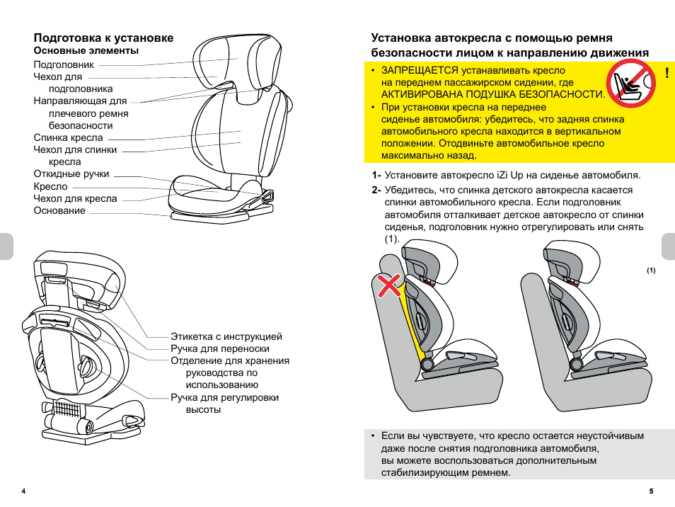 Схема крепления детских автокресел Схема крепления детских автокресел
