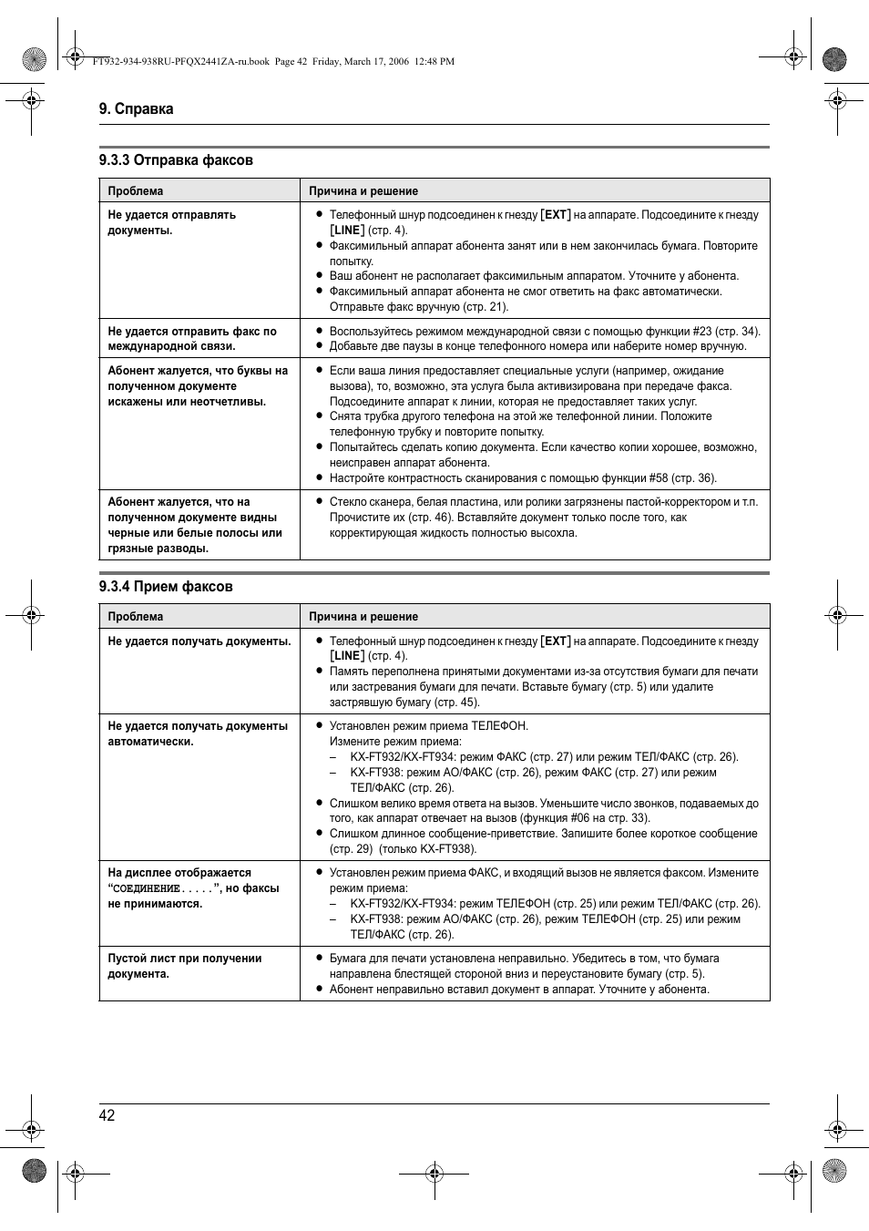 Panasonic kx ft938 инструкция