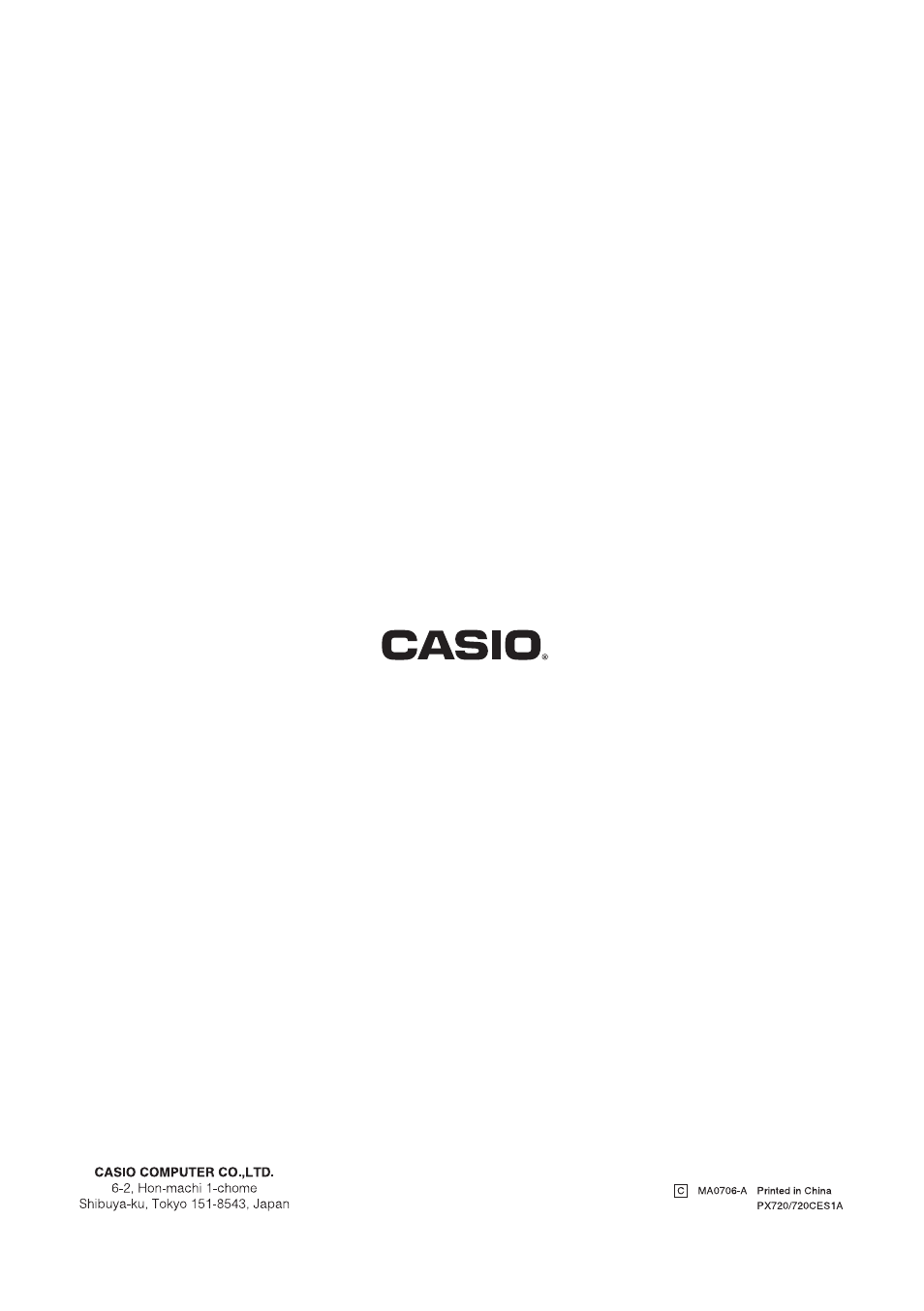 Инструкция по эксплуатации Casio px-720 | Страница 39 / 39