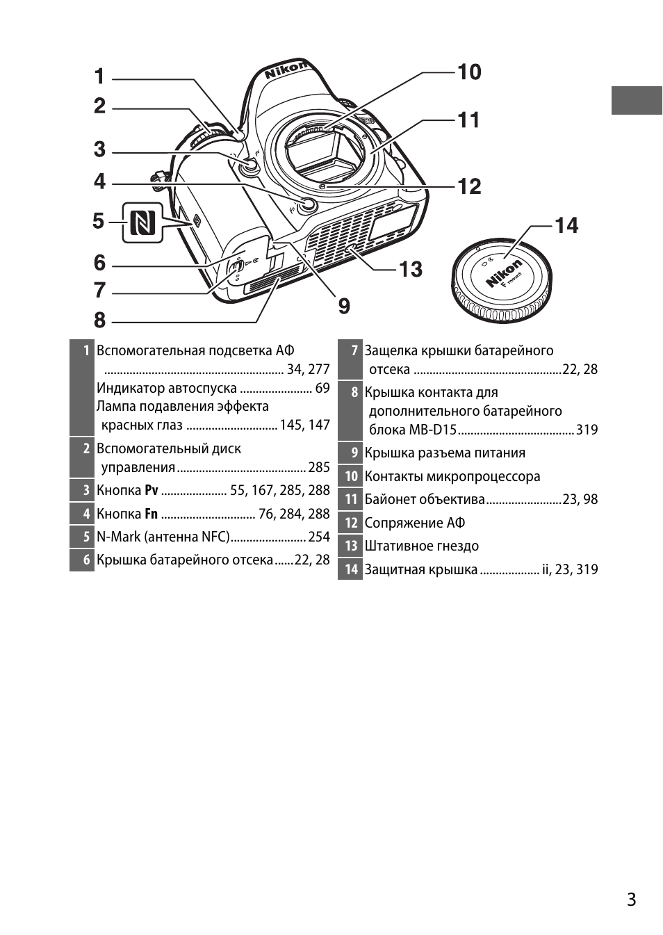 Инструкция по эксплуатации Nikon D7200 body | Страница 27 / 420