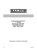 Baldor Асинхронные двигатели 1 - 500 кВт. Исполнения ODP, WPI. Взрывобезопасные TENV, TEAO, TEFC
