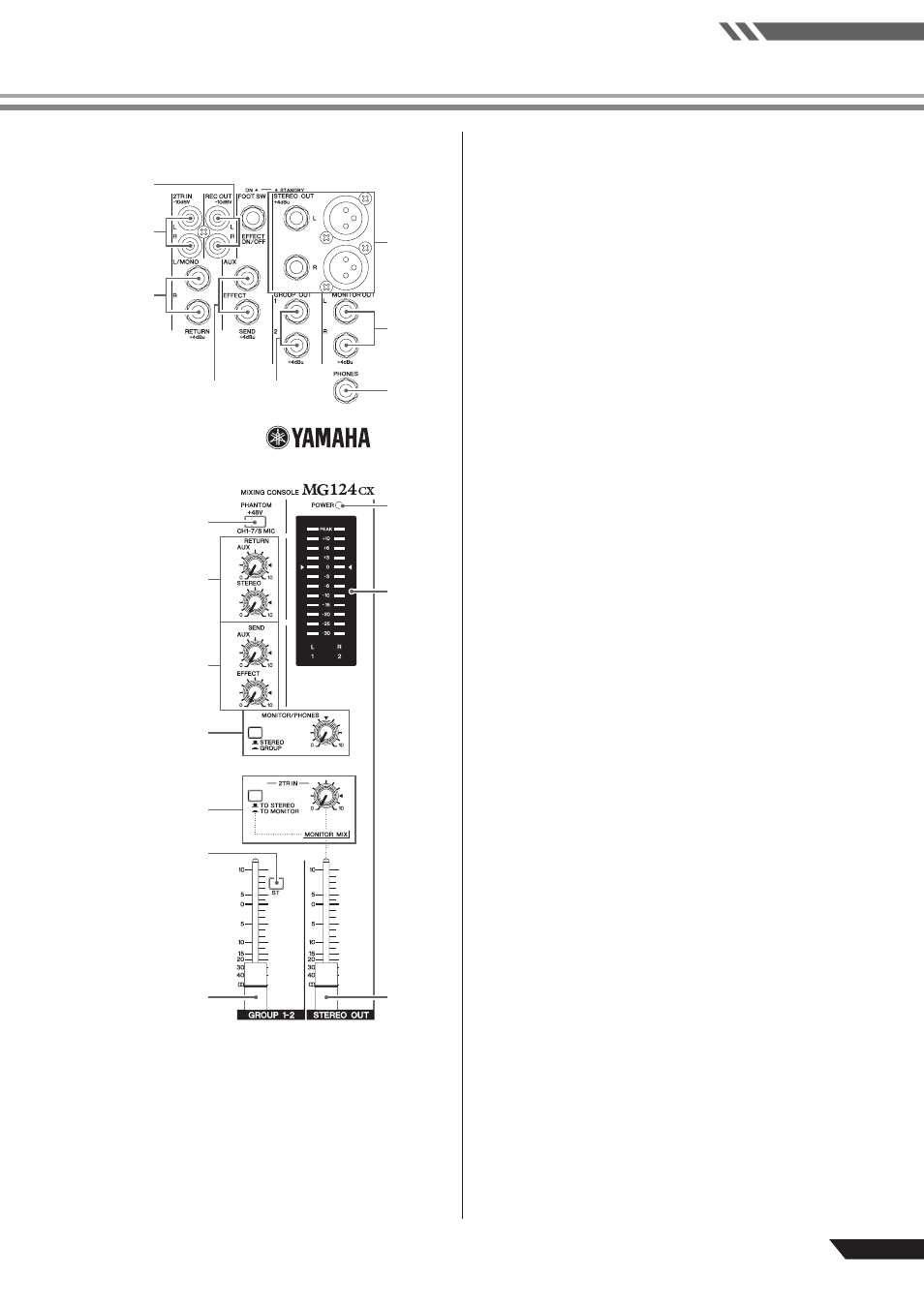 Yamaha mg82cx схема