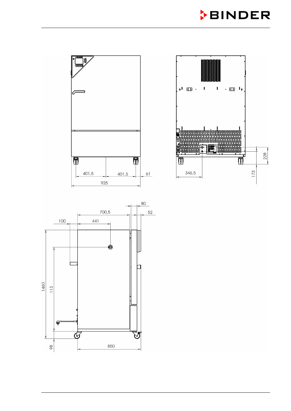 7 размеры kbf lqc 240 Инструкция по эксплуатации BINDER KBF LQC 240
