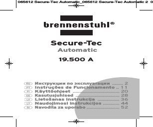 Brennenstuhl Secure-Tec 19.500A automatic extension socket with surge protection 6-way anthracite 3m H05VV-F 3G1,5 1xMaster 5xSlave