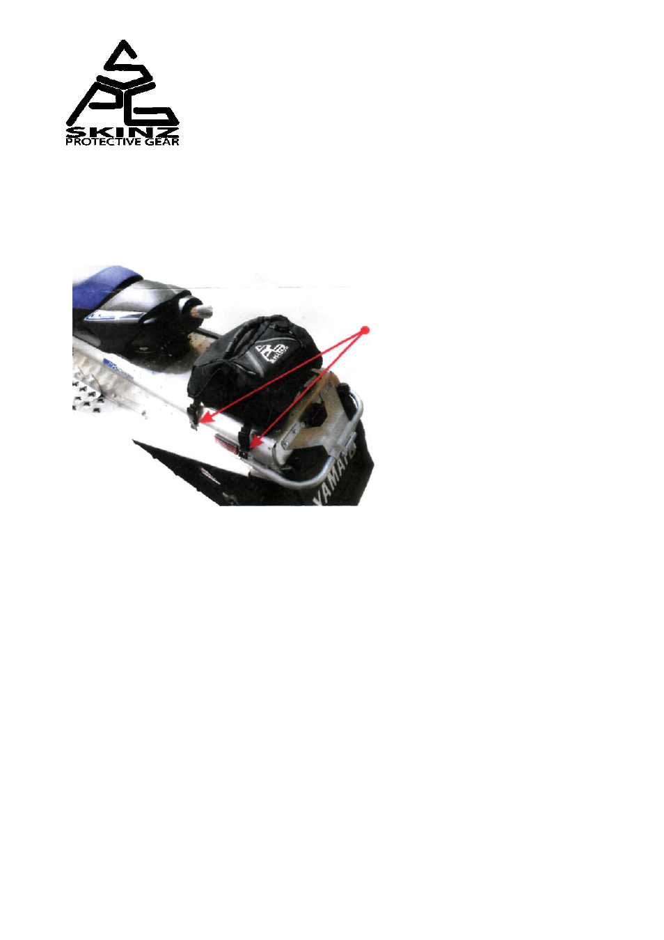 Инструкция по эксплуатации SKINZ PROTECTIVE GEAR YTP300 1 cтраница