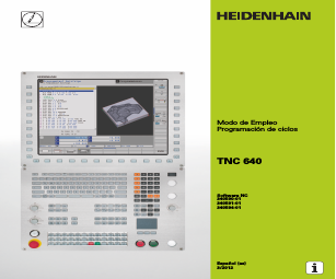 HEIDENHAIN TNC 640 (34059x-01) Cycle programming