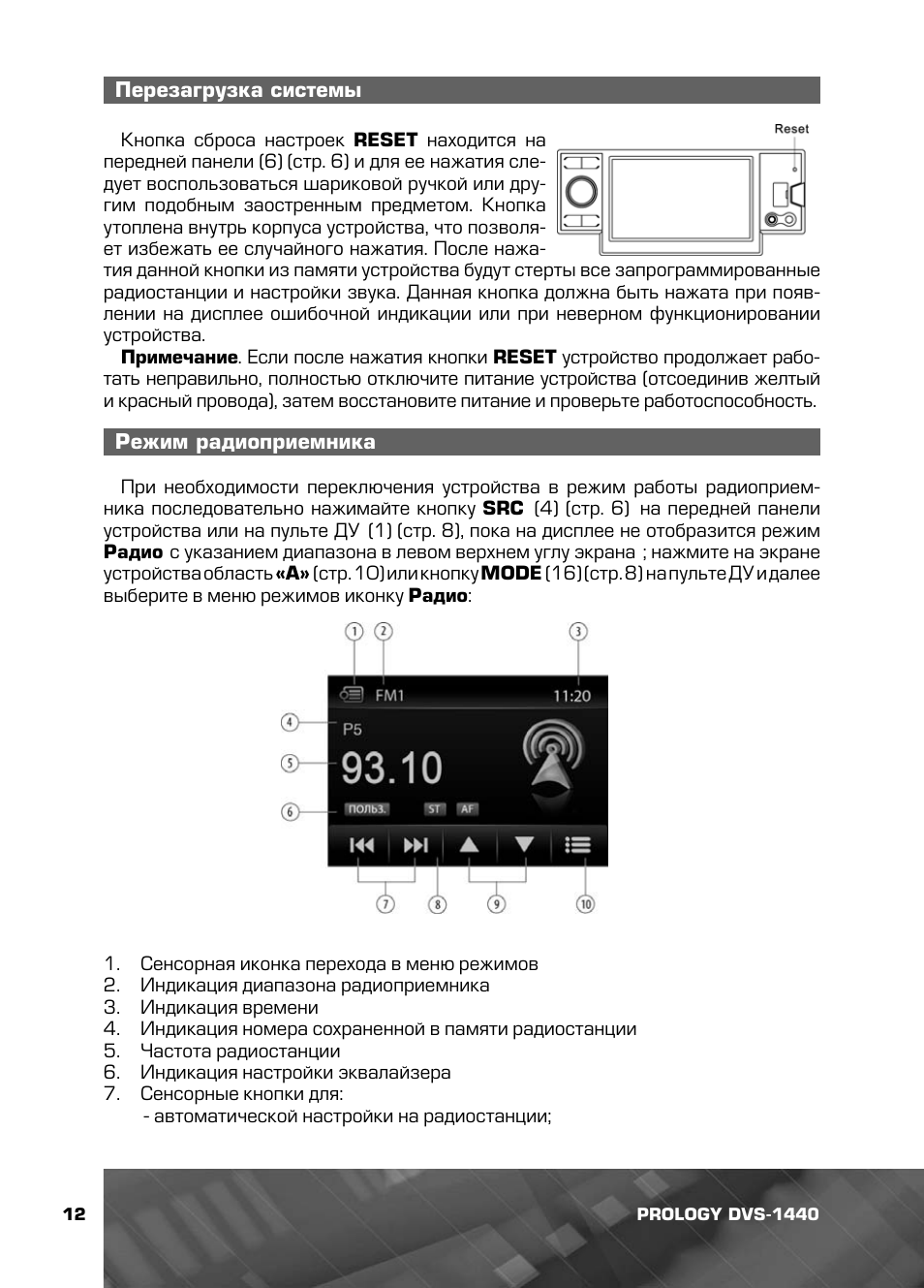 Prology dvs 1380 схема