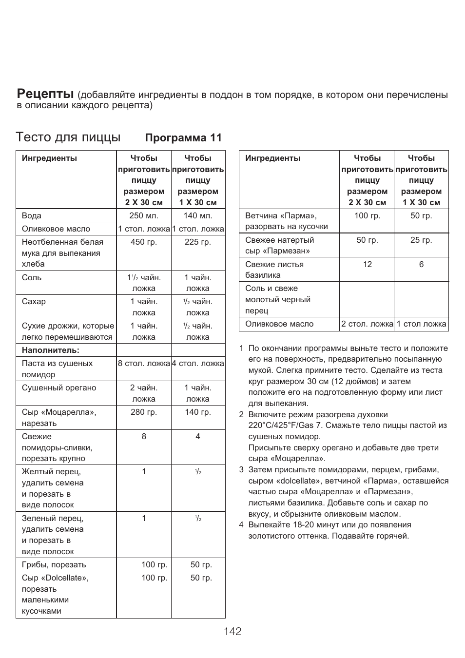 хлебопечка режим пицца фото 20