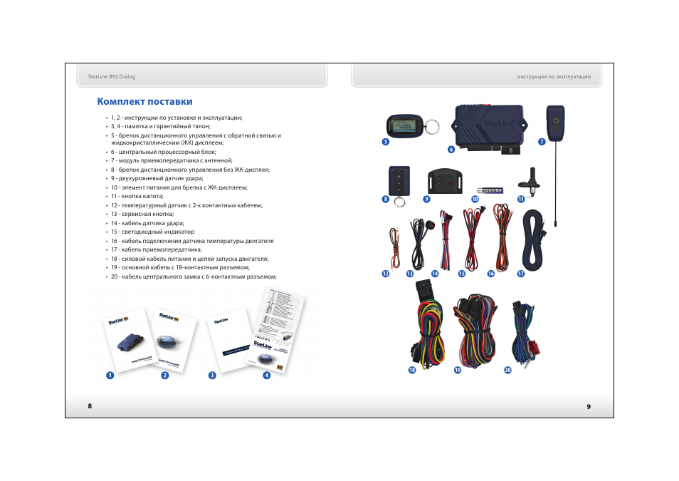 Starline wss 02 инструкция