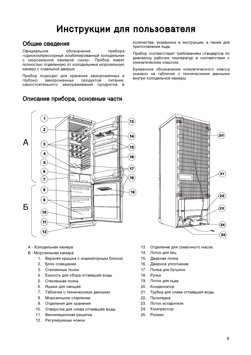 Electrolux Space Plus холодильник инструкция