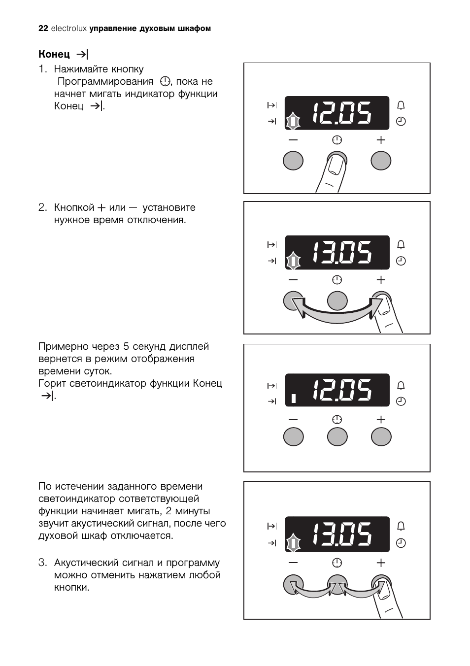 Духовка electrolux инструкция