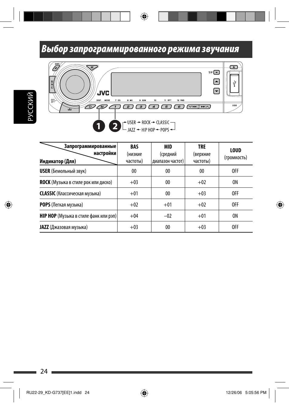 Инструкция автомагнитолы jvc kd g737