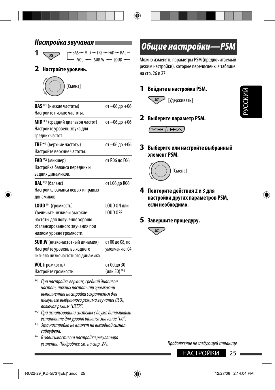 Инструкция автомагнитолы jvc kd g737