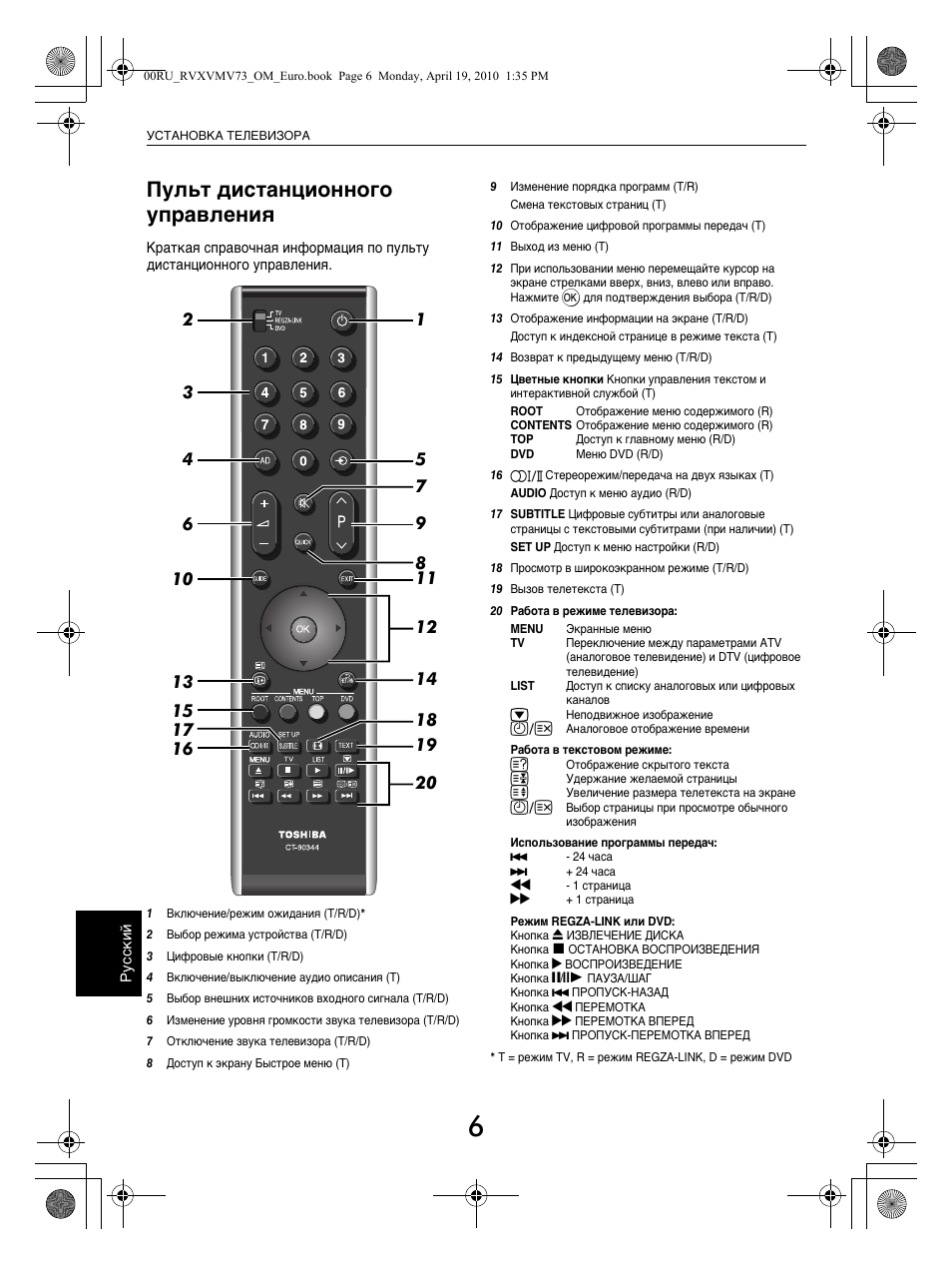 Как настроить каналы на телевизоре тошиба с пульта старого образца