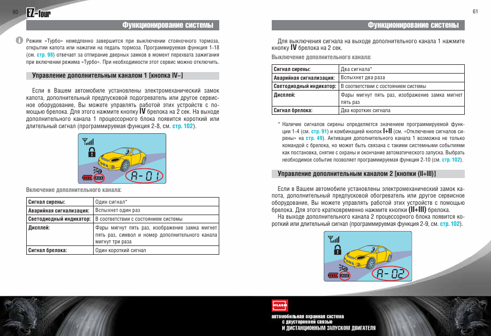 Инструкция по эксплуатации ягуар. Пульт Ягуар ez-four. Автосигнализация Jaguar ez four. Сигнализация Jaguar ez four инструкция. Программирование кнопок сигнализацию Ягуар ez 10 с автозапуском.