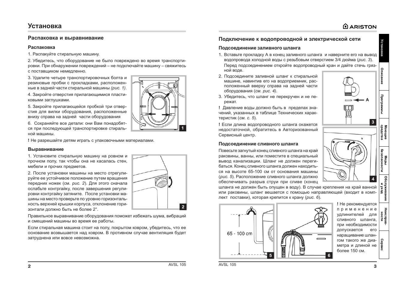 Программа машины hotpoint ariston