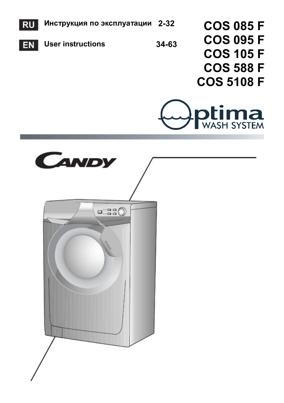 Инструкция стиральной машины candy optima Инструкция стиральной машины candy optima