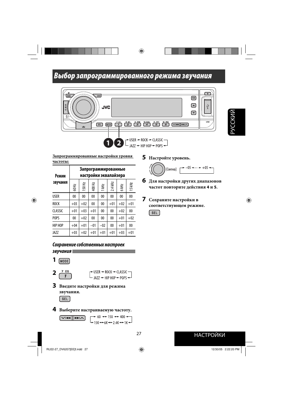 Как настроить время на магнитоле jvc - фото