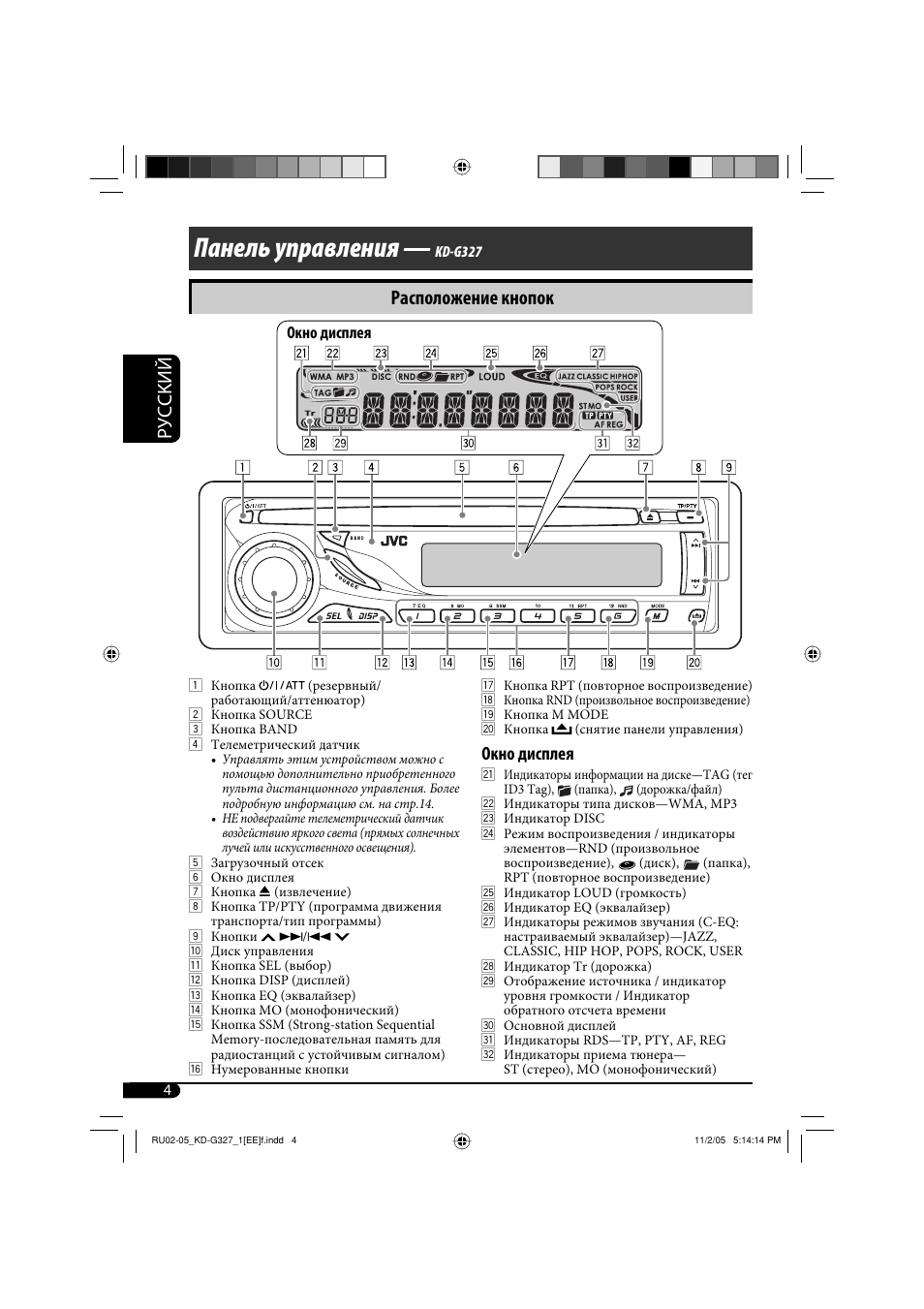 Магнитола jvc kd g327 инструкция