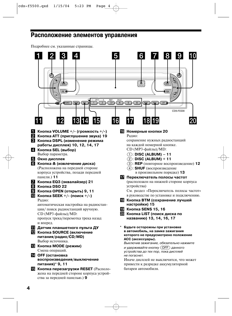 Sony cdx ra550 схема