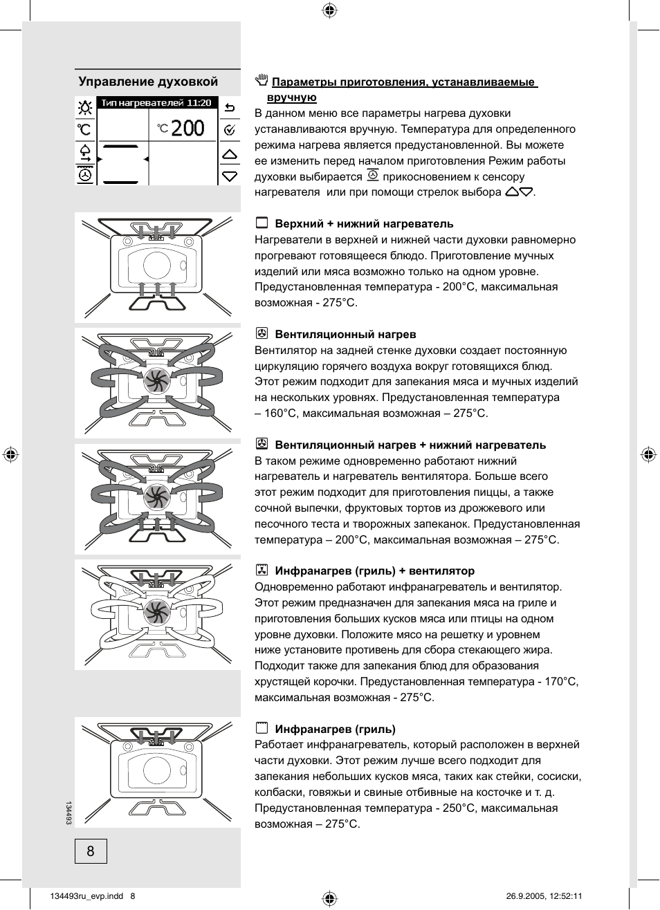 Как разобраться в режимах духовки Горенье