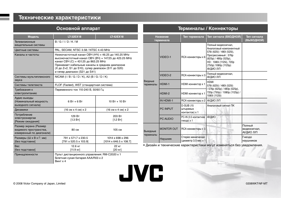 Jvc lt 26km18 схема