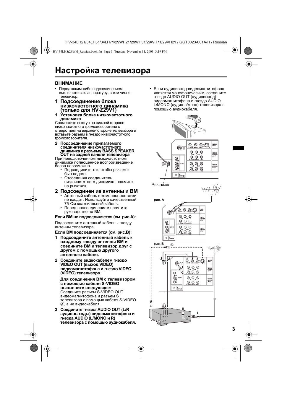 Схема jvc hv 29wh21
