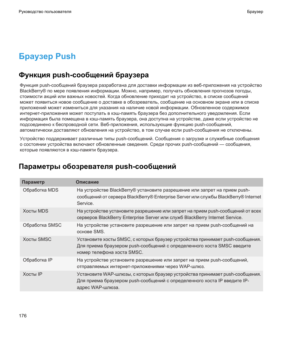 Push browser