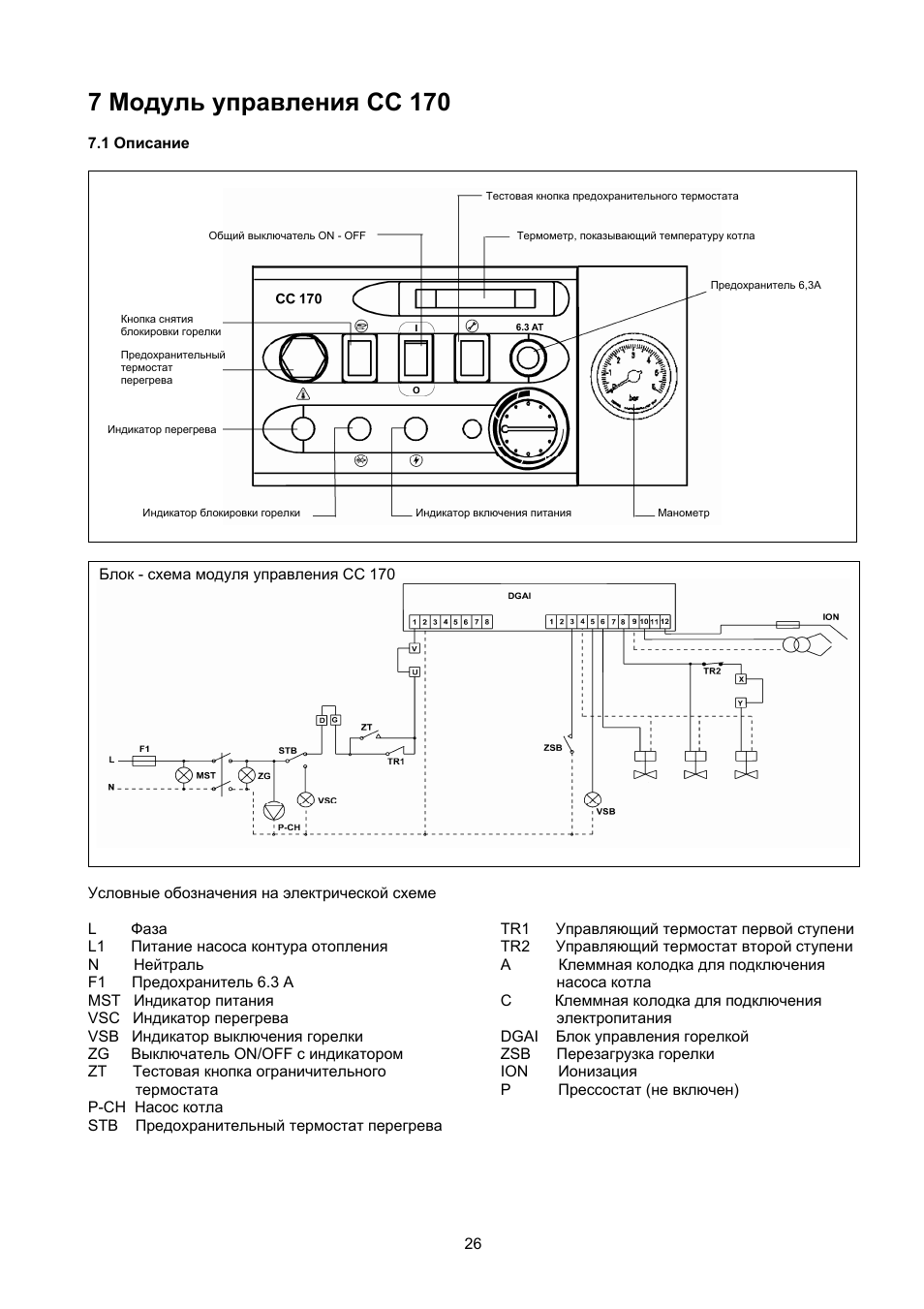 Baxi slim электрическая схема