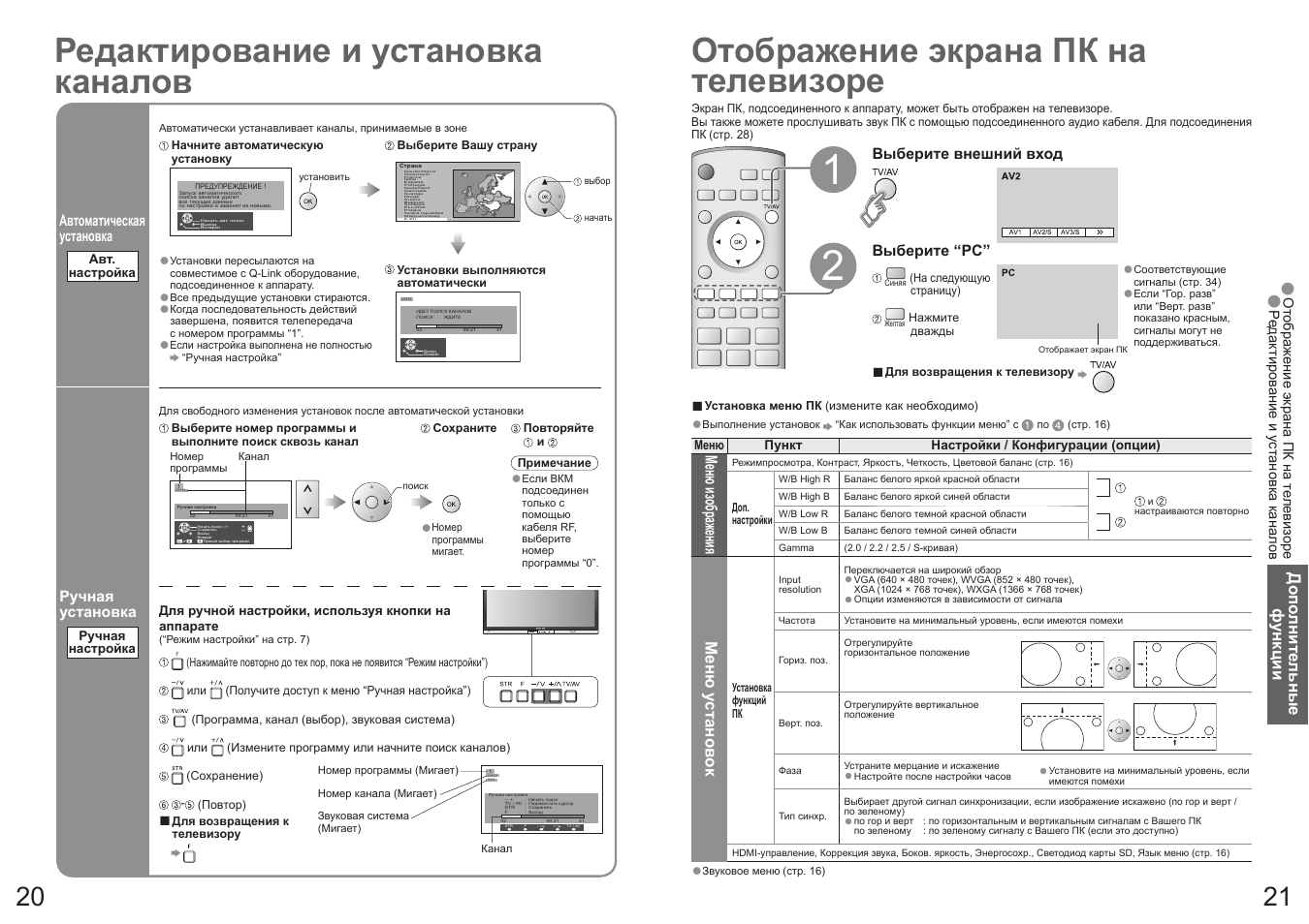 Настройка телевизора панасоник старого образца с пультом