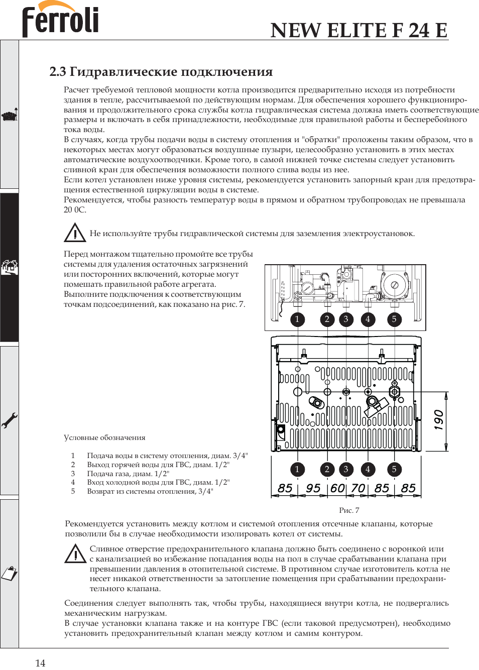 Газовый котел fereasy f24 инструкция по эксплуатации