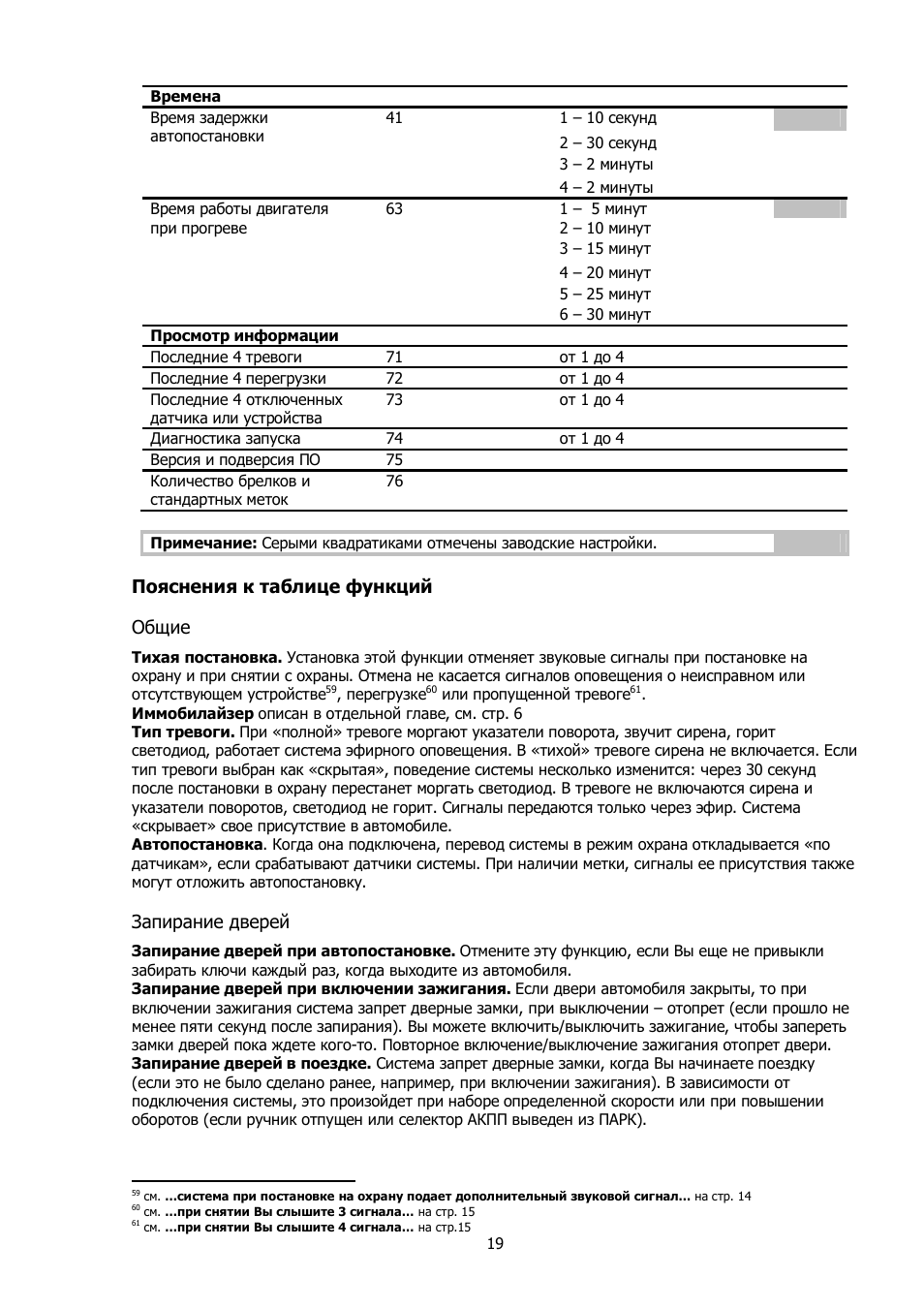 Сигнализация excellent инструкция по брелкам