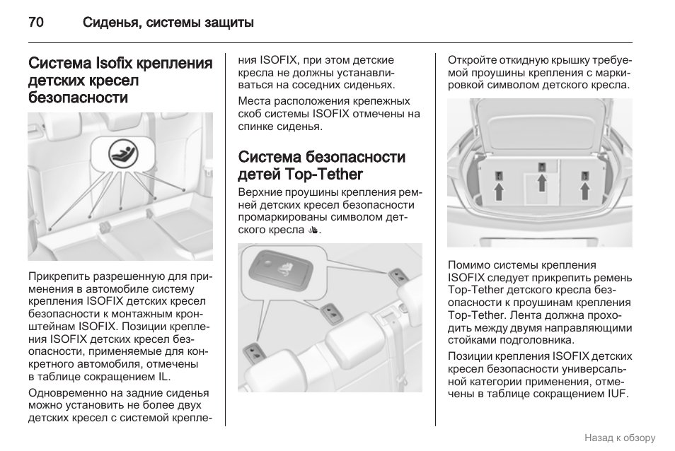 Схема подогрева сидений опель инсигния