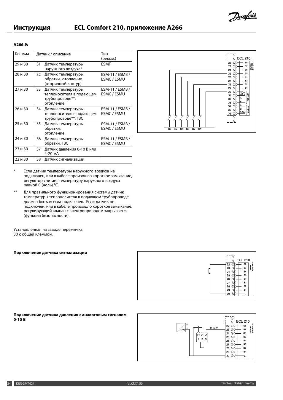 Danfoss ecl 310 схема подключения