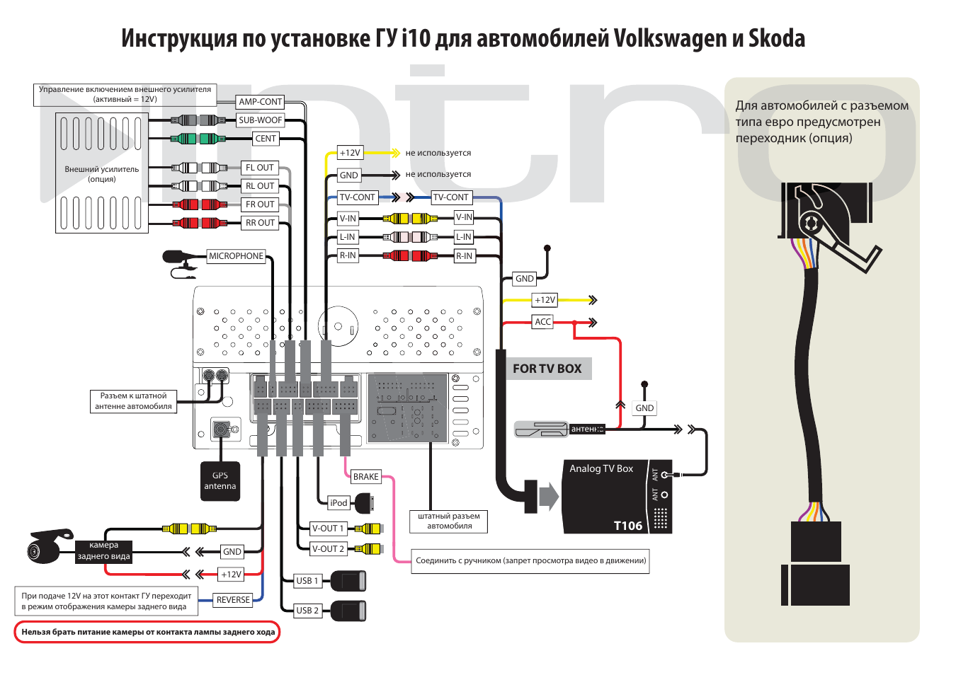 Intro chr 2358 схема подключения