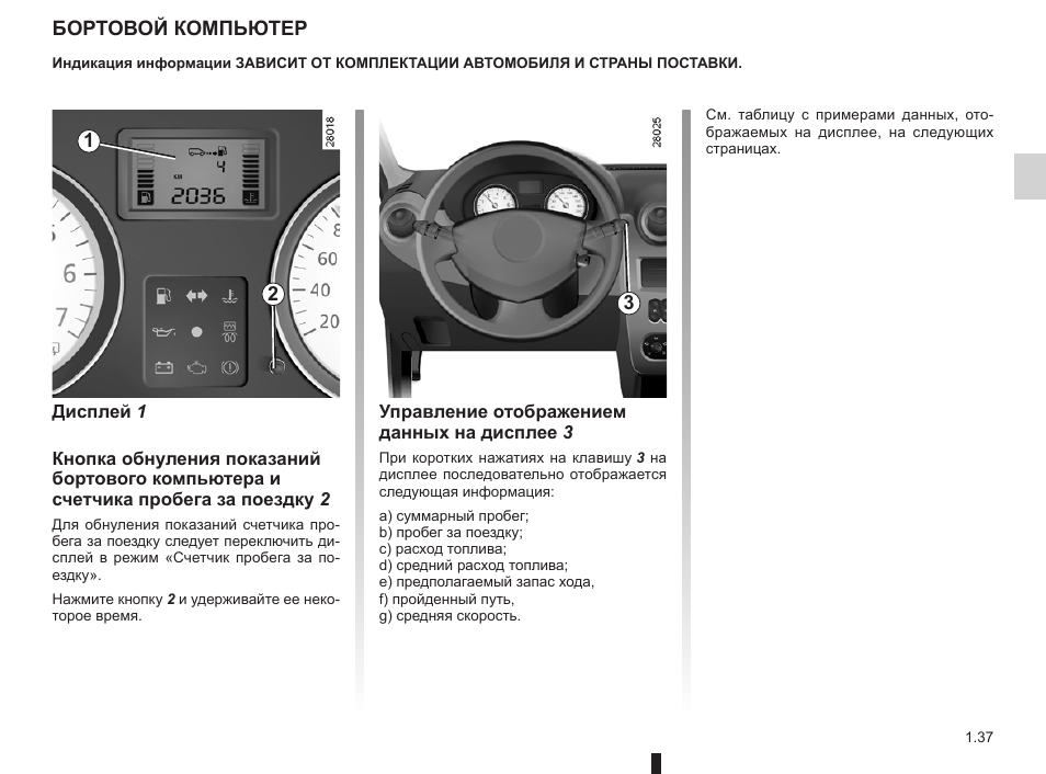 Как настроить бортовой компьютер на рено флюенс