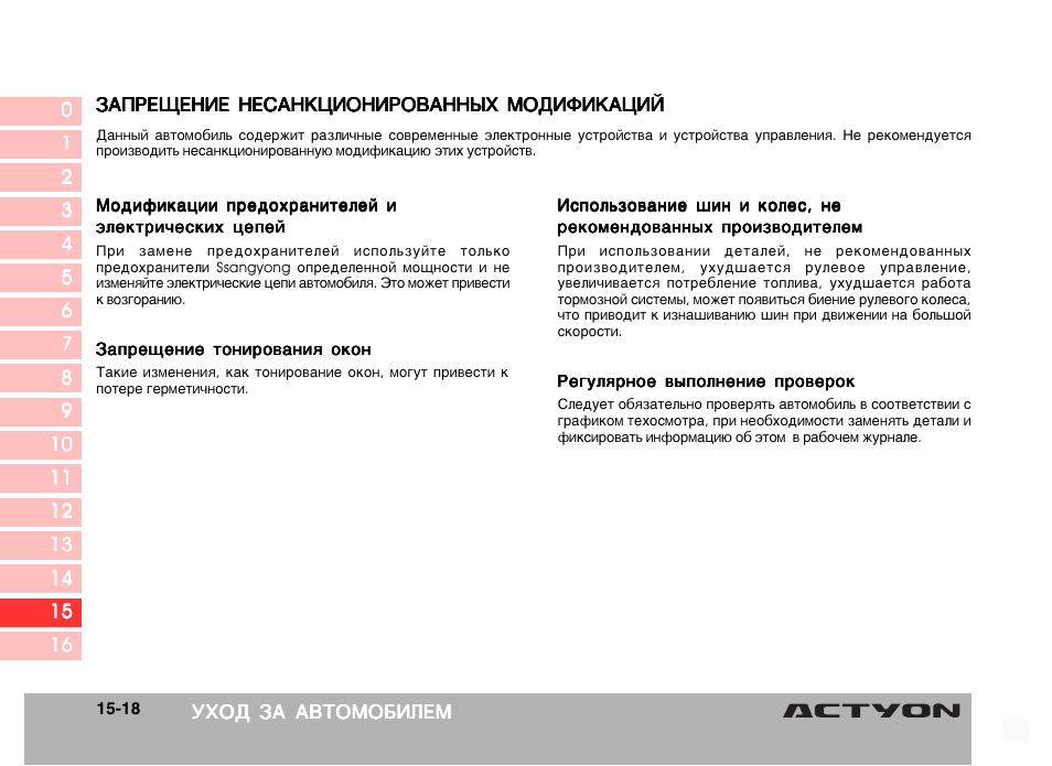 Ssangyong actyon норма расхода топлива