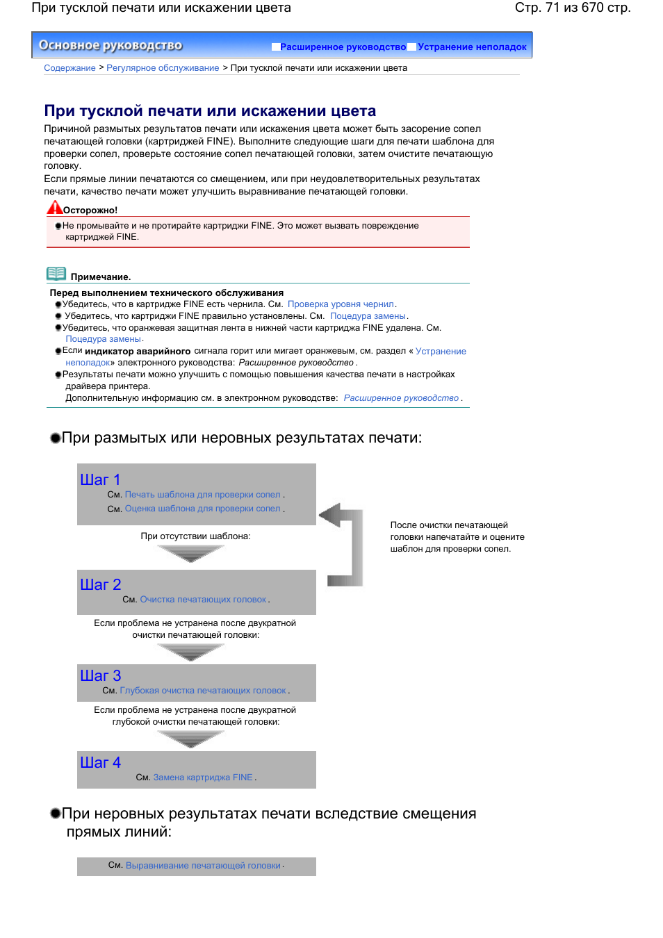 Печать образца для проверки сопел