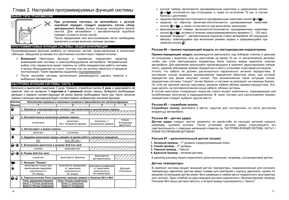 Сигнализация центурион танго схема подключения