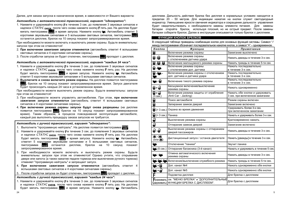 Центурион s12 инструкция по эксплуатации сигнализация