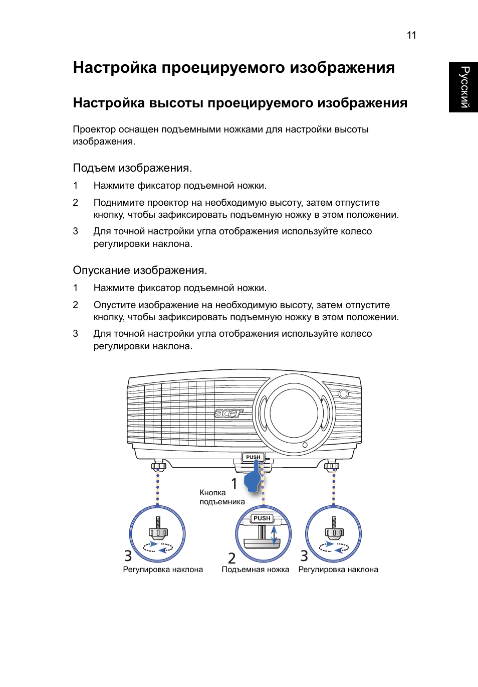 Настройка проектора картинка