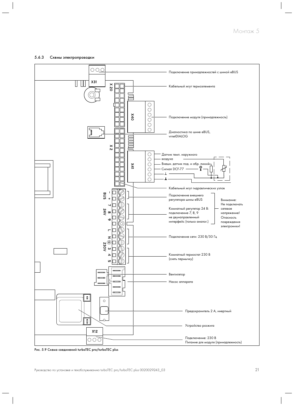 Схема подключения котла vaillant
