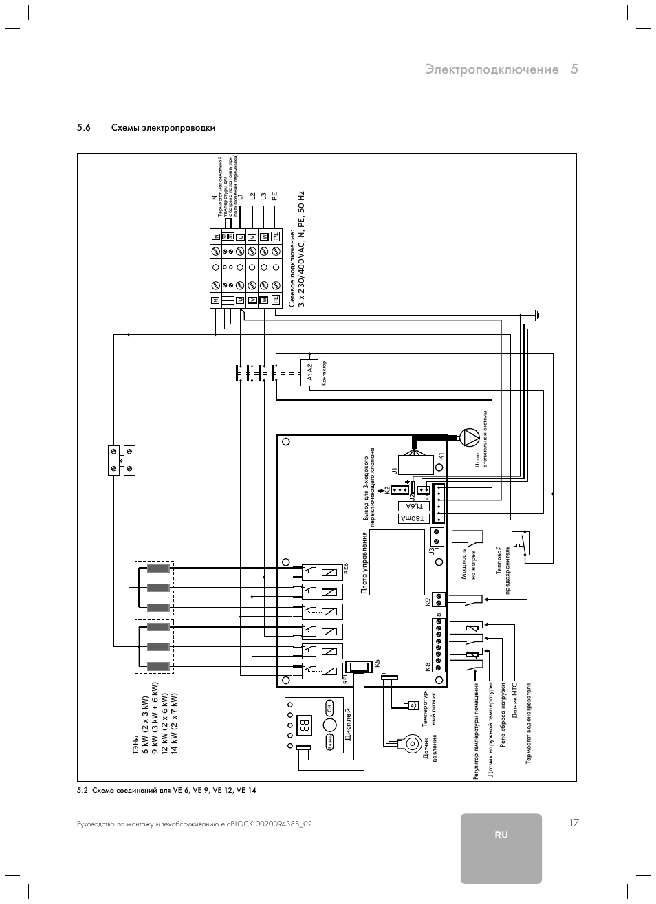 Схема подключения котла vaillant