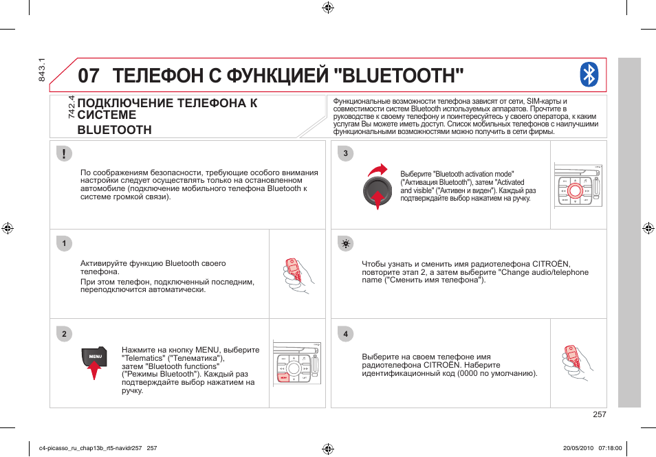 Как подключить айфон к ситроен с4