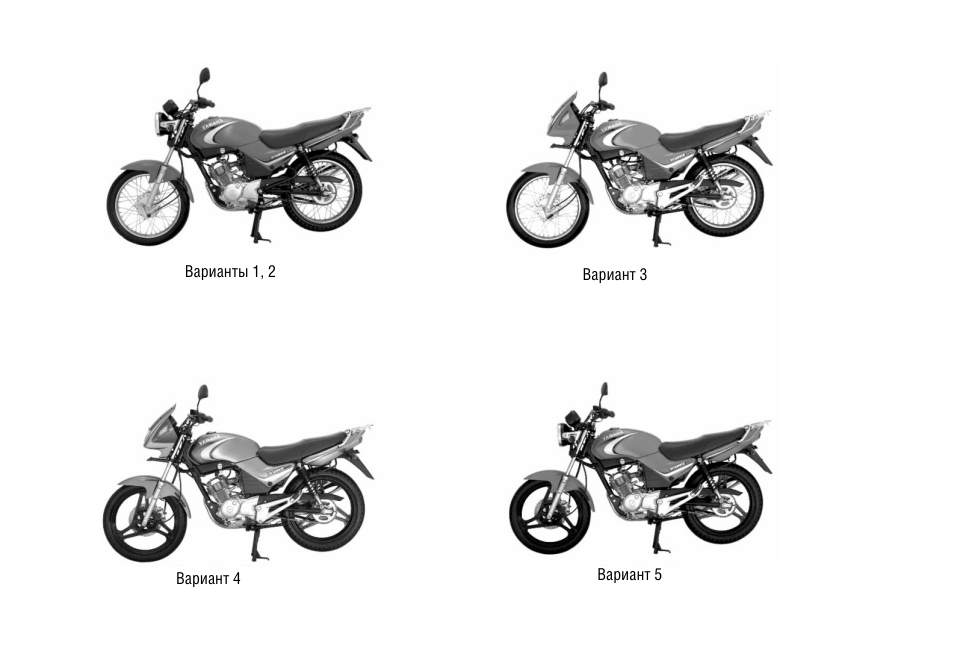 Yamaha ybr 125 электрическая схема