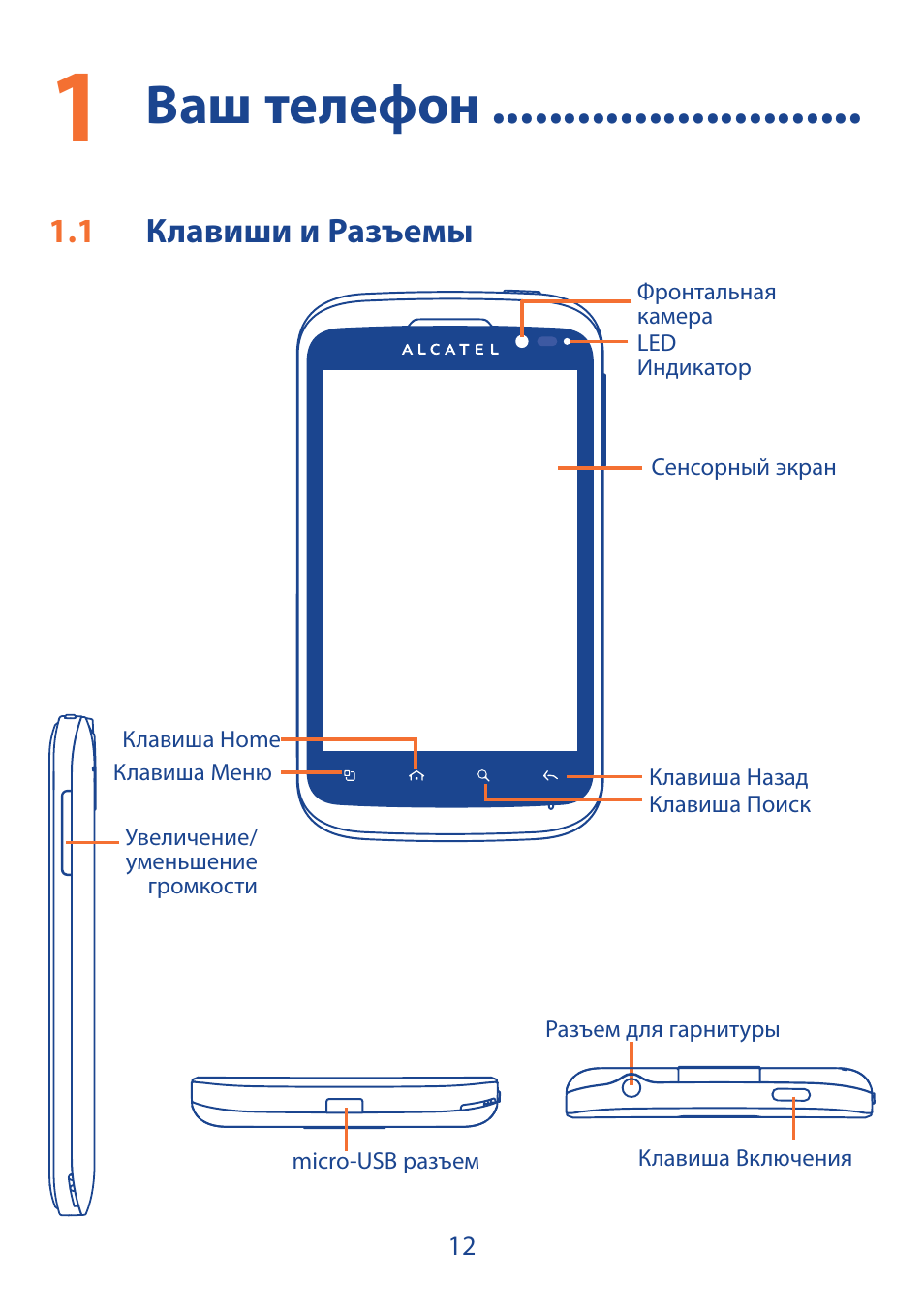 настройка телефона алкатель. инструкция к смартфону алкатель one touch.
